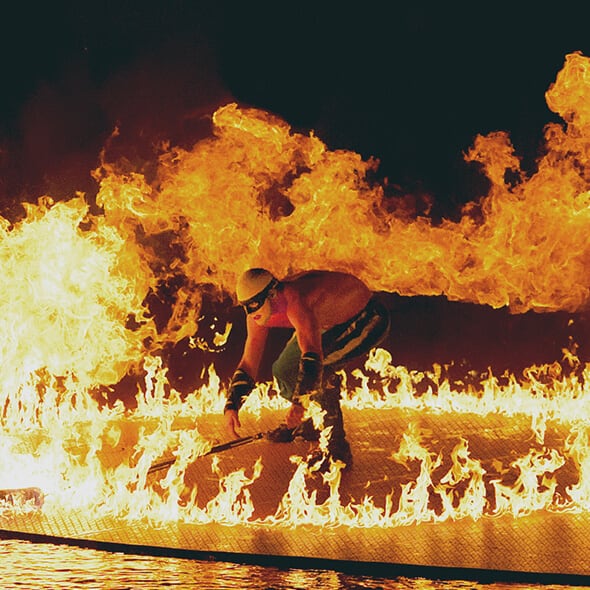 The Fire act from "O"