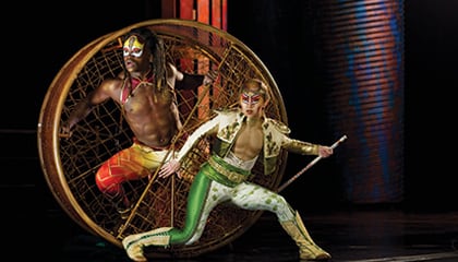 Twin Brother Jester du spectacle KÀ du Cirque du Soleil