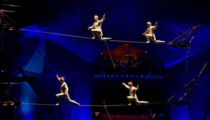Fil de fer du spectacle Kooza du Cirque du Soleil