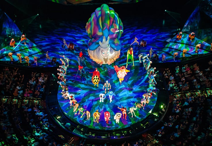 Mystere, the first permanent Cirque du Soleil show in Las Vegas