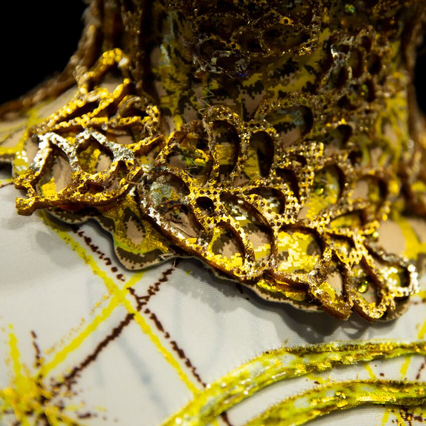 Gros plan sur un nouveau costume d'Alegria