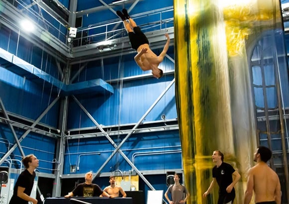Teeterboard training - Cirque du Soleil Drawn to Life