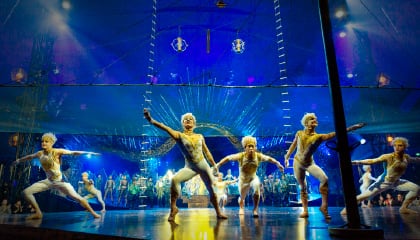 Aerial High Bars act from Alegria by Cirque du Soleil