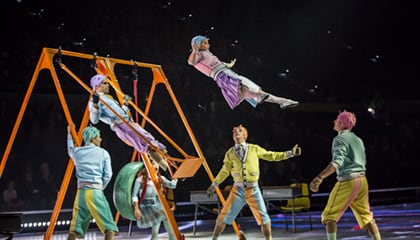 Numéro A day in the life du spectacle Crystal du Cirque du Soleil