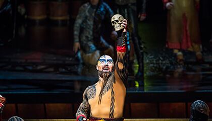 Chief Archer from the show KÀ by Cirque du Soleil