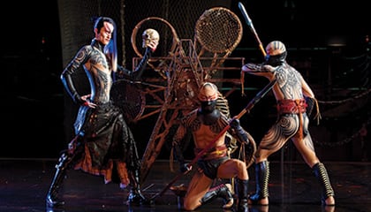Counselor's Son Spearmen du spectacle KÀ du Cirque du Soleil