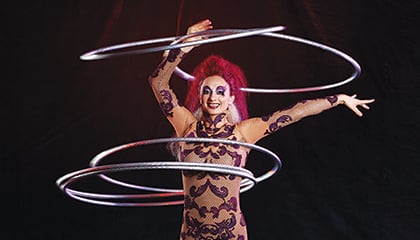 The show Kooza by Cirque du Soleil