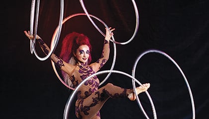 The show Kooza by Cirque du Soleil