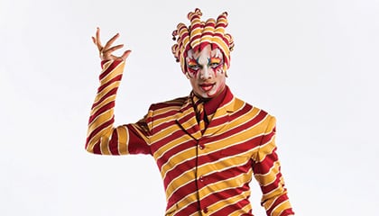 The Trickster from the show Kooza by Cirque du Soleil