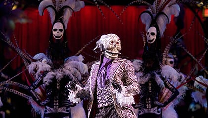 Skeleton Dance du spectacle Kooza du Cirque du Soleil