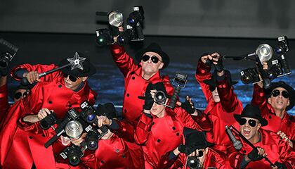 Paparazzi from the show Michael Jackson One by Cirque du Soleil