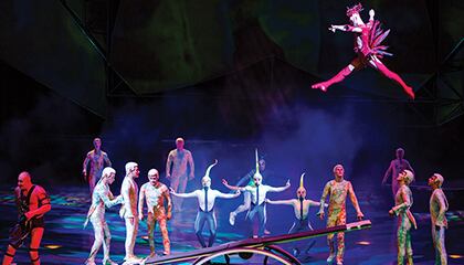 Planche from the show Mystère by Cirque du Soleil