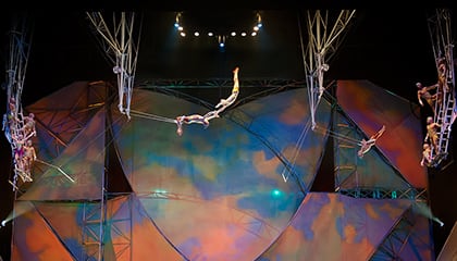 The show Mystère by Cirque du Soleil