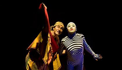 Comets from the show "O" by Cirque du Soleil