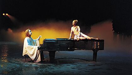 Finale from the show "O" by Cirque du Soleil