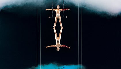 Trapeze from the show "O" by Cirque du Soleil