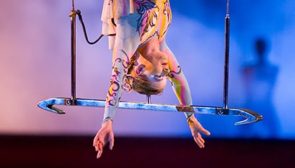 Washington Trapeze du spectacle «O» du Cirque du Soleil