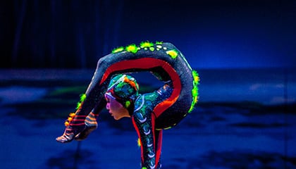 Contorsion du spectacle Totem du Cirque du Soleil